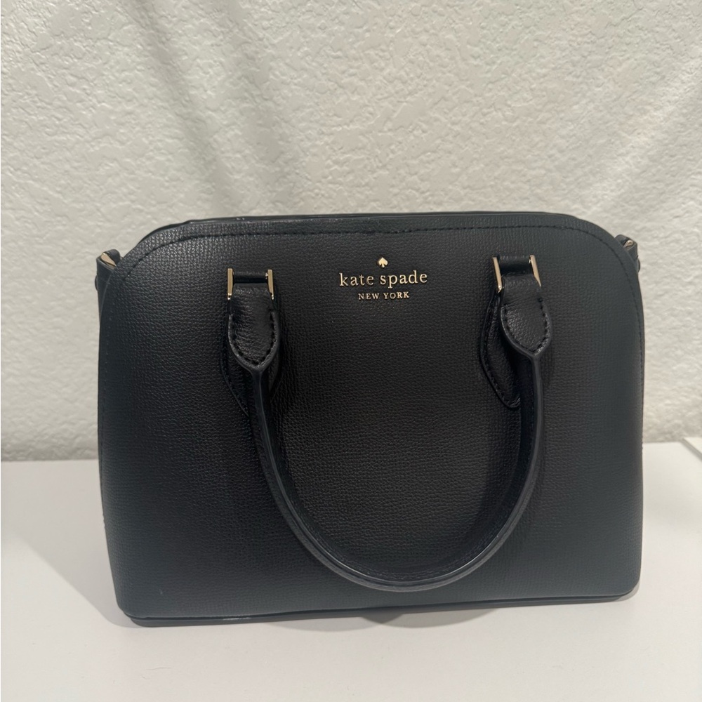 Kate Spade Black Satchel Bag with Structured Design